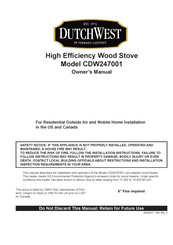 DutchWest CDW247001 Mode D'emploi