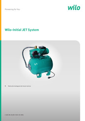 Wilo Initial JET System 4-4-50 Notice De Montage Et De Mise En Service