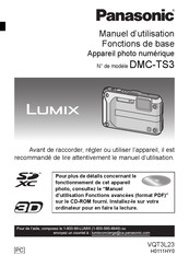 Panasonic Lumix DMC-TS3 Manuel D'utilisation