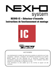 Farho Nexho-IC Instructions Pour Fonctionnement Et Montage