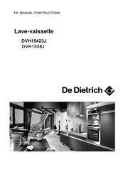De Dietrich DVH15423J Manuel D'instructions