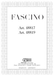 Gessi FASCINO 48817 Mode D'emploi