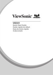 ViewSonic VSD231 Guide Rapide De Début