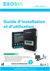 Ekosia PV MATE Guide D'installation Et D'utilisation