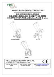 FBC BIO.S2.65A Manuel D'utilisation Et Entretien