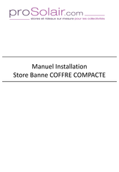 proSolair Store Banne COFFRE COMPACTE Installation