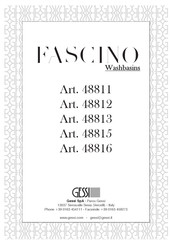 Gessi FASCINO 48813 Instructions De Montage