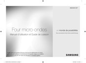 Samsung MS23H3125 Série Manuel D'utilisation Et Guide De Cuisson