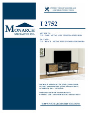 Monarch Specialties I 2752 Instructions D'assemblage