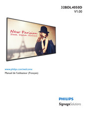 Philips 32BDL4050D Manuel De L'utilisateur