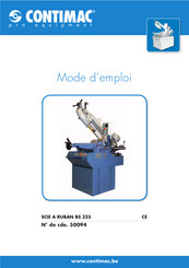 Contimac BS 325 Mode D'emploi