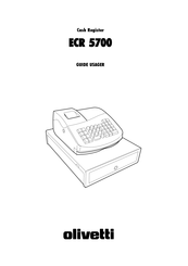Olivetti ECR 5700 Guide Usager