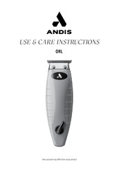 Andis T-Outliner ORL Instructions D'origine
