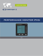 concept 2 PM5 Guide De Démarrage Rapide