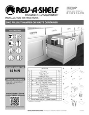 Rev-A-Shelf 4WHOX-24DMSC-1 Instructions D'installation