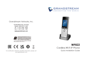 Grandstream WP822 Guide D'installation Rapide