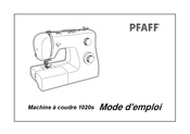 Pfaff 1020s Mode D'emploi