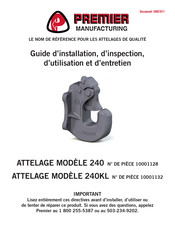 Premier 240KL Guide D'installation, D'entretien Et D'utilisation