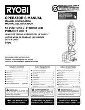 Ryobi ONE+ HYBRID LED PROJECT LIGHT Manuel D'utilisation