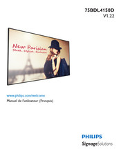 Philips SignageSolutions 75BDL4150D/94 Manuel De L'utilisateur