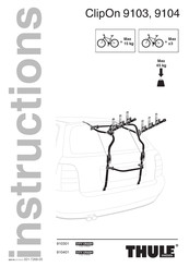 Thule ClipOn TH9104 Instructions