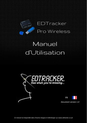 EDTracker Pro EDTPWL001 Manuel D'utilisation