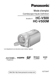 Panasonic HC-V500M Mode D'emploi