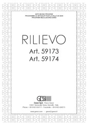 Gessi Rilievo 09274 Mode D'emploi