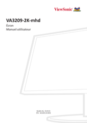 Viewsonic VA3209-2K-MHD Manuel Utilisateur