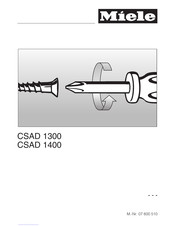 Miele CSAD 1400 Instructions D'installation