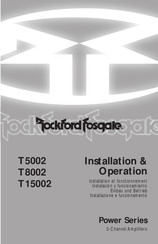 Rockford Fosgate T8002 Manuel D'installation Et De Fonctionnement