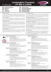 Jamara Lamborghini Countach LPI 800-4 2,4GHz Notice