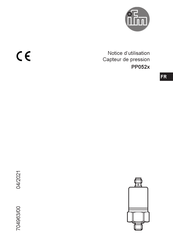 IFM PP052 Série Notice D'utilisation