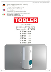 GRUPPOGIONASPA STYLEBOILER TOBLER EURO-Line E S WV I 200 Instructions De Montage Et Mode D'emploi