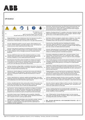 ABB CP-B 24/3.0 Instructions D'utilisation Et D'installation