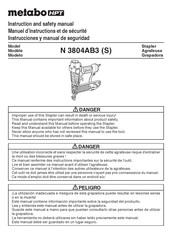 Metabo HPT N 3804AB3 Manuel D'instructions Et De Sécurité