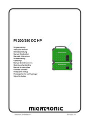 Migatronic PI 200 DC HP Manuel D'instruction