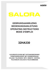 Salora 32HA330 Mode D'emploi