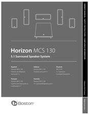 Boston Horizon MCS 130 Mode D'emploi