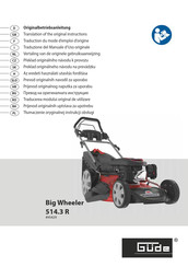 Güde Big Wheeler 514.3 R Traduction Du Mode D'emploi D'origine