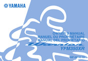 Yamaha Warrior YFM350XR 2002 Manuel Du Propriétaire
