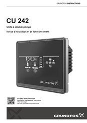 Grundfos CU 242 Notice D'installation Et De Fonctionnement