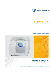 Sigma 146094 Mode D'emploi