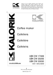 Kalorik USK CM 17408 Mode D'emploi
