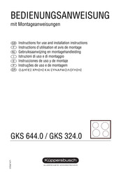 Kuppersbusch GKS 324.0 Instructions D'utilisation Et Avis De Montage