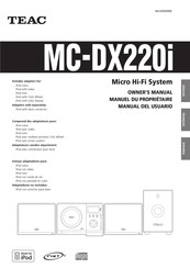 Teac MC-DX220i Manuel Du Propriétaire