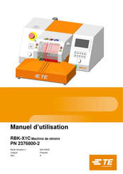 TE Connectivity RBK-X1C Manuel D'utilisation