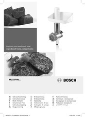 Bosch MUM58231 Mode D'emploi