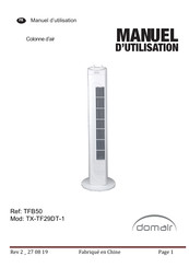 Domair TX-TF29DT-1 Manuel D'utilisation