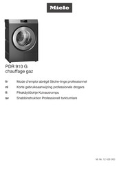 Miele PDR 910 G Mode D'emploi Abrégé
